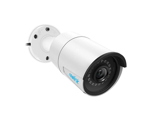 Reolink 5MP PoE Camera Outdoor/Indoor IP Security Video Surveillance Work with Google Assistant, IR Night Vision Motion Detection Sound Support SD Card Slot RLC-410-5MP