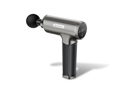 TaoTronics Muscle Massage Gun Deep Tissue Percussion Handheld Electric Massager with 20 Speed Levels 6 Massage Heads 10hrs Battery Life for Gym Office Home Post-Workout Recovery Pain Soreness Relief