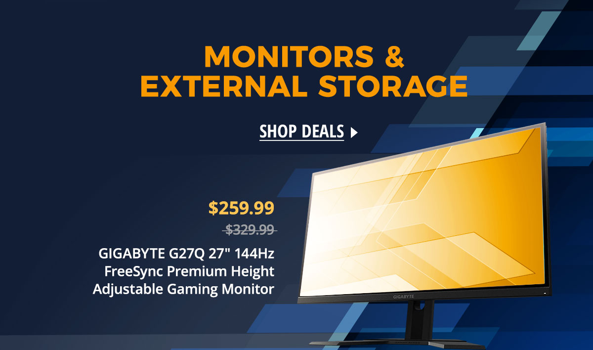 Monitors & External Storage