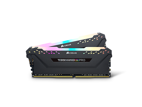 CORSAIR Vengeance RGB Pro 16GB (2 x 8GB) 288-Pin DDR4 DRAM DDR4 3200 (PC4 25600) Desktop Memory Model CMW16GX4M2C3200C16