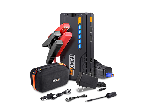 TACKLIFE T6 800A Peak 18000mAh Car Jump Starter (up to 7.0L Gas, 5.5L Diesel Engine) with Long Standby, Quick Charge, 12V Auto Battery Booster, Portable Power Pack for Cars, Trucks, SUV