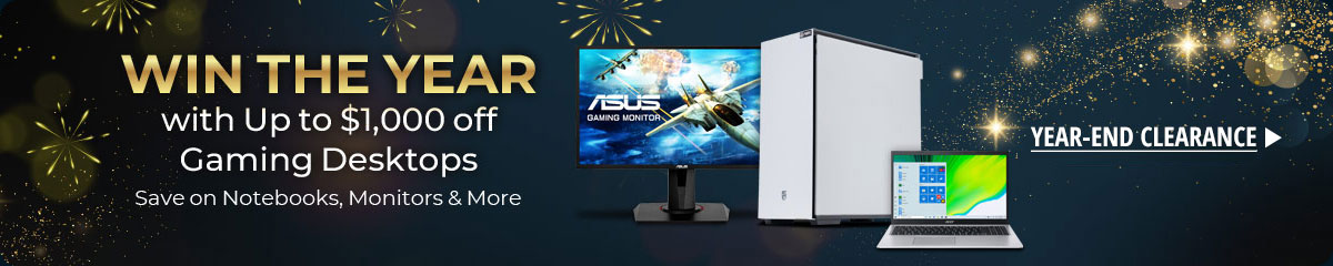 Win the year with Up to $1000 Off Gaming Desktops