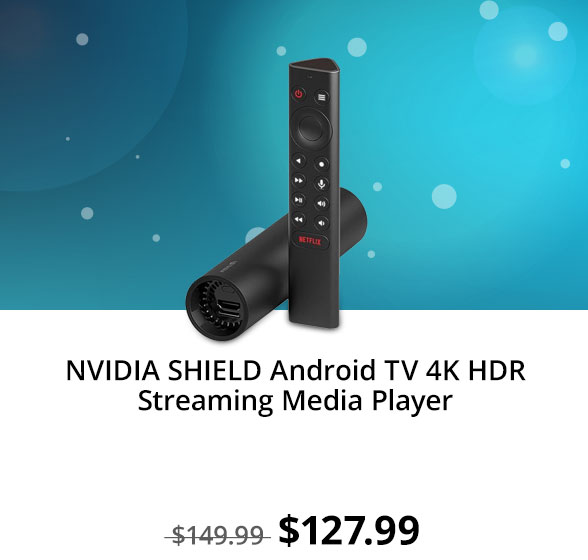 NVIDIA SHIELD Android TV 4K HDR Streaming Media Player