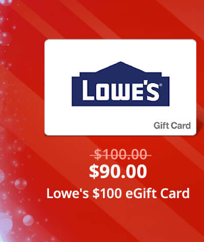 Lowe's $100 Gift Card (Email Delivery)