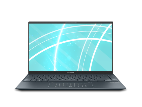 ASUS ZenBook 14 Ultra-Slim Laptop 14" Full HD NanoEdge Bezel Display, AMD Ryzen 7 5800H CPU, AMD Radeon Graphics, 16GB RAM, 1TB PCIe SSD, NumberPad, Windows 10 Pro, Pine Grey, UM425QA-ES74