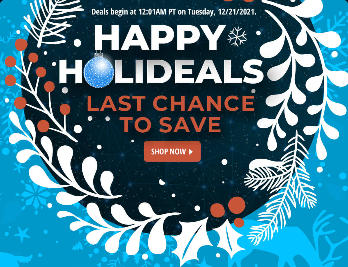 HOLIDEALS: LAST CHANCE TO SHOP