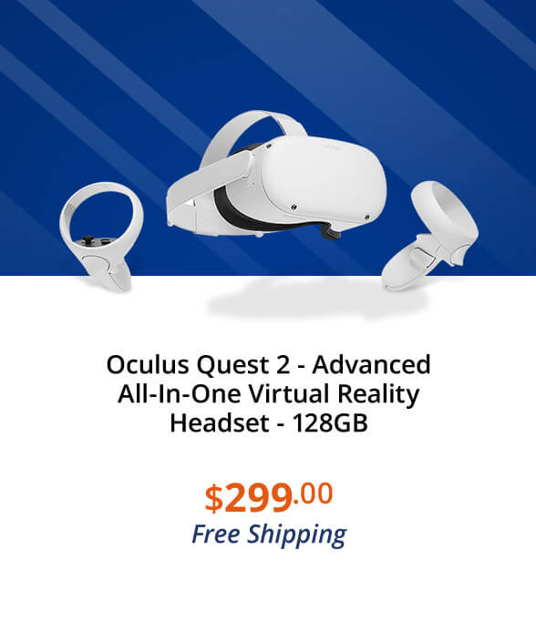 Oculus Quest 2 - Advanced All-In-One Virtual Reality Headset - 128GB