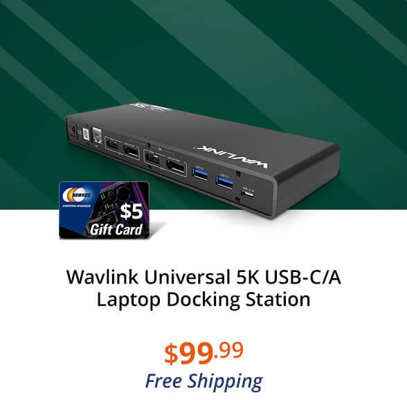 Wavlink Universal 5K USB-C/A Laptop Docking Station