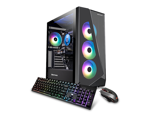 iBUYPOWER Gaming Desktop SlateMono 239i Intel Core i5 11th Gen 11400F (2.60GHz) 8GB DDR4 480 GB SATA SSD NVIDIA GeForce GTX 1050 Ti Windows 11 Home 64-bit