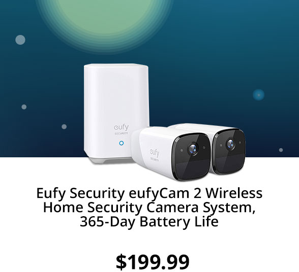 Eufy Security eufyCam 2 Wireless Home Security Camera System, 365-Day Battery Life