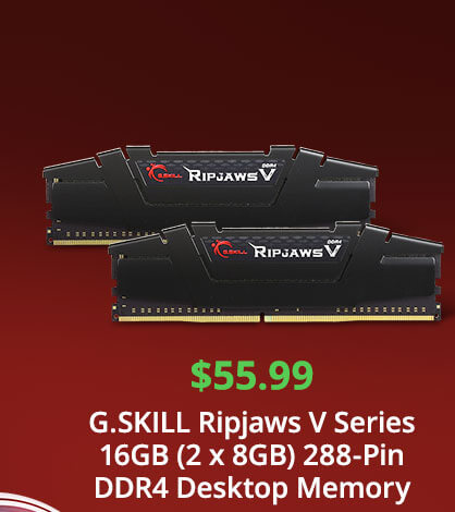 G.SKILL Ripjaws V Series 16GB (2 x 8GB) 288-Pin DDR4 Desktop Memory