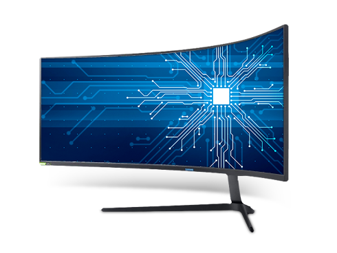 SAMSUNG Odyssey G9 Series C49G97T 49" Dual QHD 5120 x 1440 2K 1ms (GTG) 240Hz HDMI, 2x DisplayPort, 2x USB 3.0 AMD FreeSync and G-Sync Compatible Curved DisplayHDR 1000 QLED Gaming Monitor