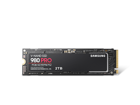 SAMSUNG 980 PRO M.2 2280 2TB PCIe Gen 4.0 x4, NVMe 1.3c Samsung V-NAND Internal Solid State Drive (SSD) MZ-V8P2T0B/AM