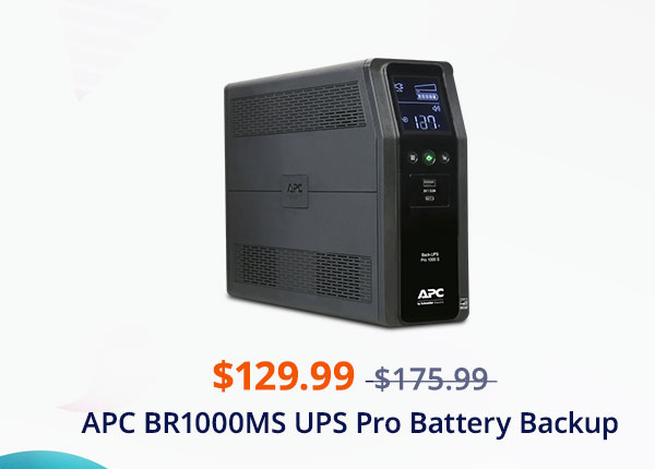 $129.99 APC BR1000MS UPS Pro Battery Backup