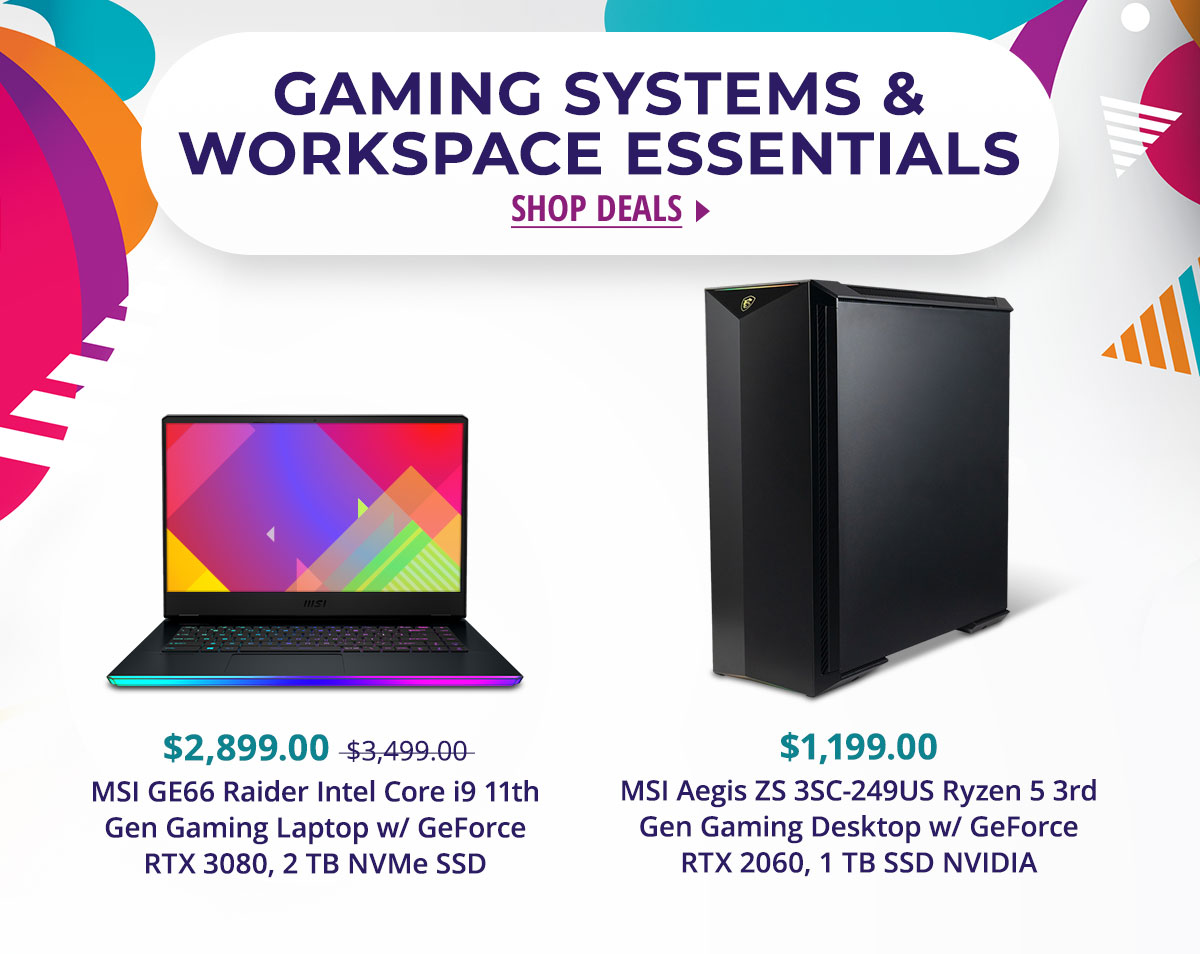 Gaming Systems & Workspace Essentials