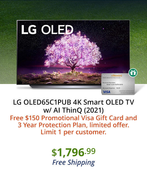 LG OLED65C1PUB 4K Smart OLED TV w/ AI ThinQ (2021)