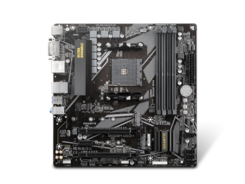 GIGABYTE B550M DS3H AM4 AMD B550 Micro-ATX Motherboard with Dual M.2, SATA 6Gb/s, USB 3.2 Gen 1, PCIe 4.0