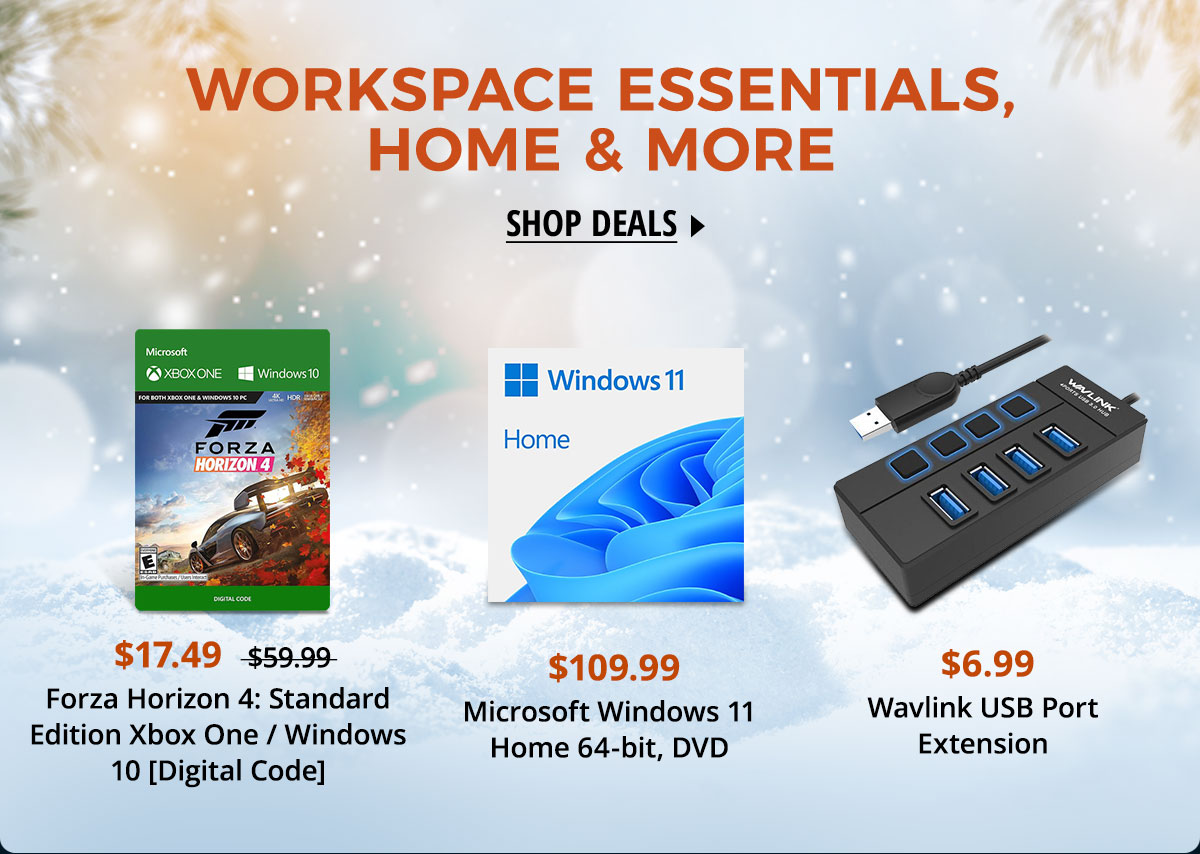 Workspace Essentials, Home & More