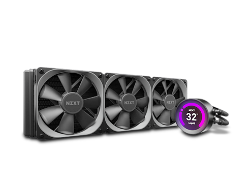 NZXT Kraken Z Series Z73 360mm - RL-KRZ73-01 - AIO RGB CPU Liquid Cooler - Customizable LCD Display - Improved Pump - Powered by CAM V4 - RGB Connector - Aer P 120mm Radiator Fans LGA 1700 Compatible