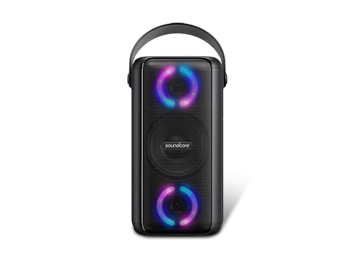 Soundcore Trance Bluetooth Speaker, Party Speaker with 18 Hour Playtime, BassUp Technology, Huge 80W Sound, LED Lights, Soundcore App, IPX7 Waterproof, Wireless Speaker for Indoors and Outdoors