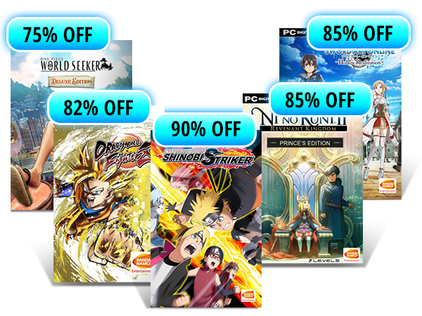 UP TO 90% OFF SELECT BANDAI NAMCO GAMES*