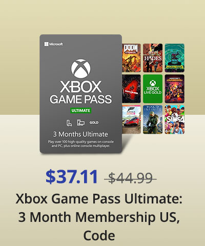 Xbox Game Pass Ultimate: 3 Month Membership US, Code