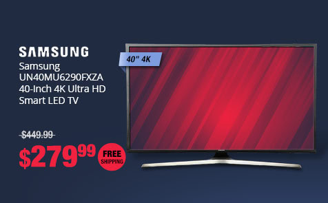 Samsung UN40MU6290FXZA 40-Inch 4K Ultra HD Smart LED TV