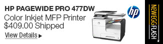 Newegg Flash - HP PageWide Pro 477dw color Inkjet MFP printer