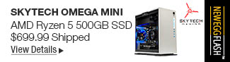Newegg Flash - SkyTech Omega Mini AMD Ryzen 5 500GB SSD