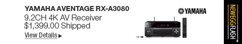 Newegg Flash - Yamaha AVENTAGE RX-A3080 9.2CH 4K AV Receiver