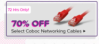 70% Off Select Coboc Networking Cables*