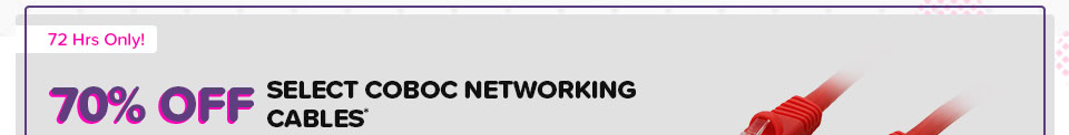 70% OFF SELECT COBOC NETWORKING CABLES*