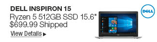 Newegg Flash - Dell Inspiron 15 Ryzen 5 512GB SSD 15.6"