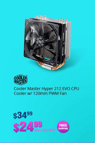 Cooler Master Hyper 212 EVO CPU Cooler w/ 120mm PWM Fan