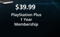 $39.99 PlayStation Plus 1 Year Membership