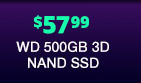 $57.99 WD 500GB 3D NAND SSD