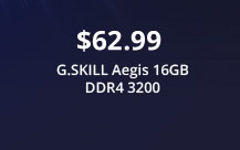 G.SKILL Aegis 16GB DDR4 3200