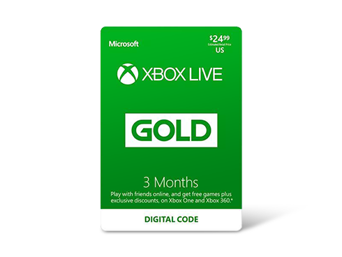 Xbox LIVE 3 Month Gold Membership US (Digital Code)