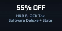 55% Off H&R BLOCK Tax Software Deluxe + State