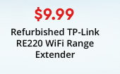 $9.99 Refurbished TP-Link RE220 WiFi Range Extender