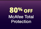 80% Off McAfee Total Protection