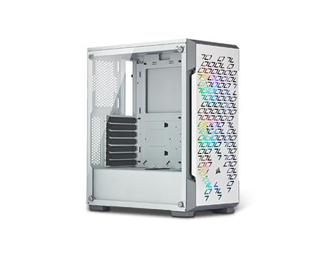 Corsair iCUE 220T RGB Airflow White Steel Plastic Tempered Glass ATX Mid Tower Computer Case