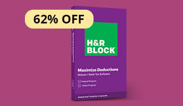 $17.99 H&R BLOCK Tax Software Deluxe + State 2020, Key Card