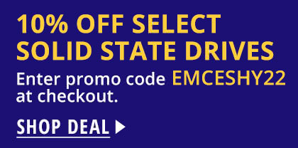 10% Off Select Solid State Drives