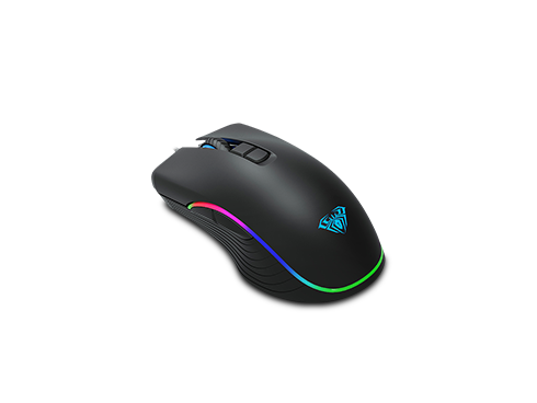 Aula F806 Gaming Mouse with 4 DPI Levels, 7 Programmable Buttons, Wired Ergonomic USB Computer Mouse