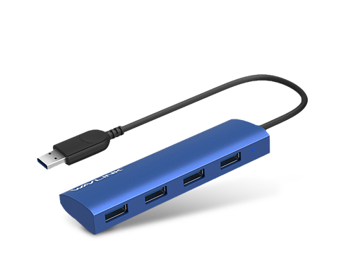 Wavlink 4-Port USB 3.0 Portable Aluminum Hub, USB Extension Multi-function Hot Swapping