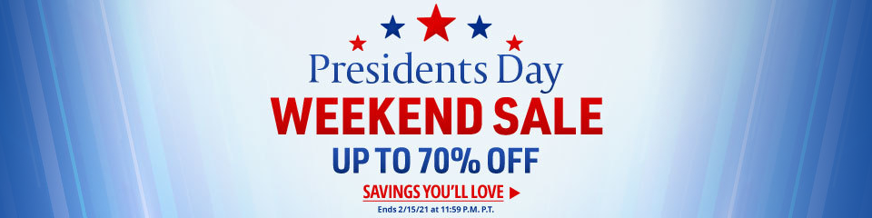 Presidents Day Weekend Sale