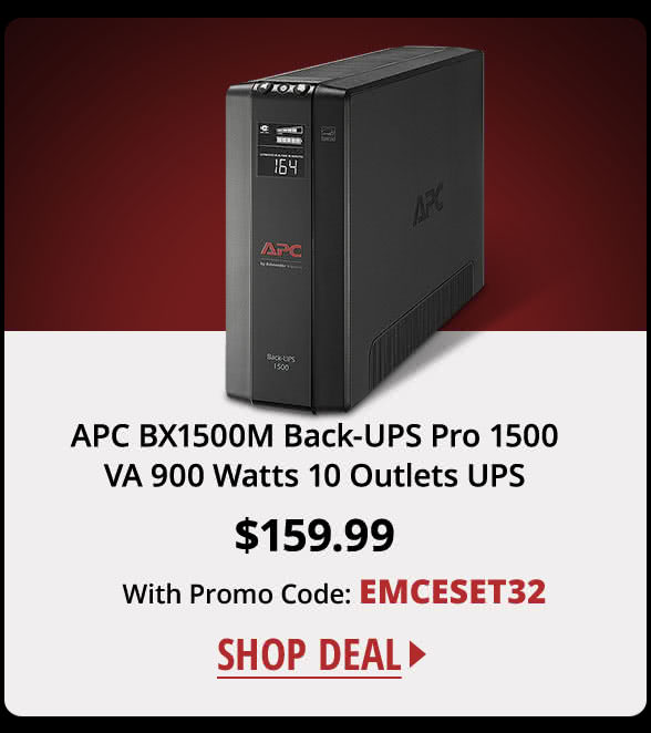 APC BX1500M Back-UPS Pro 1500 VA 900 Watts 10 Outlets UPS