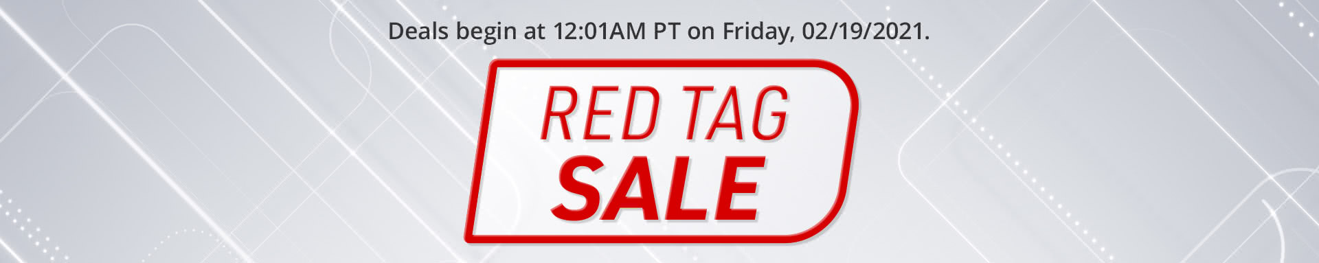 RED TAG SALE