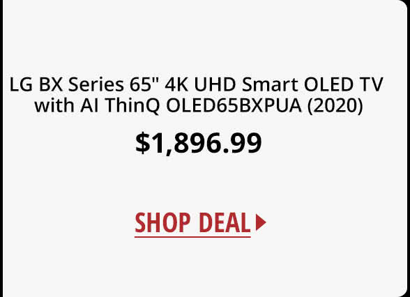 LG BX Series 65" 4K UHD Smart OLED TV with AI ThinQ OLED65BXPUA (2020)